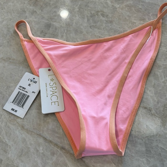 L’space Tommy Bikini Bottom‎ NWT Pink Retails $86 - Picture 4 of 10